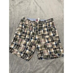 Chaps Plaid Shorts Casual Comfort Summer Mens‎ Size 38